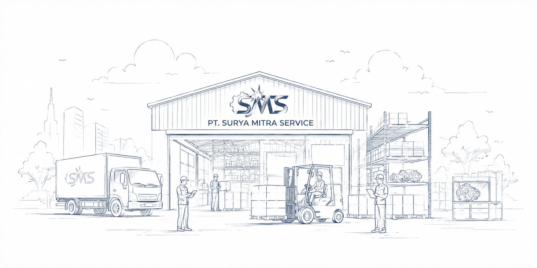 PT Surya Mitra Service Illustration